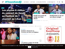 Tablet Screenshot of kendji-girac.com